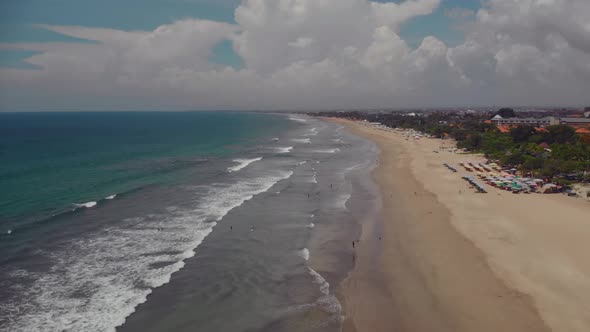 Fly Over the Beach with Stunning Ocean Views