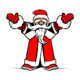 Santa Hands Up - GraphicRiver Item for Sale