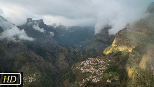 Panorama from Eira do Serrado Viewpoint on Madeira