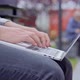 Male hands typing on the laptop. - VideoHive Item for Sale