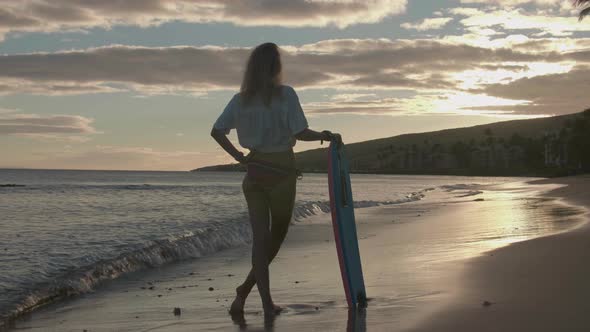 Girl With Bodyboard