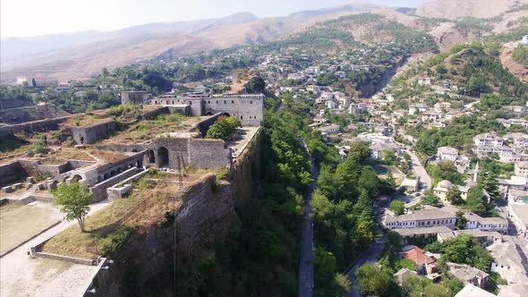 Castle in Albania near city