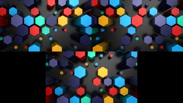 Background of Animated Hexagons