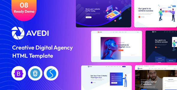 Avedi – Creative & Digital Agency HTML Template