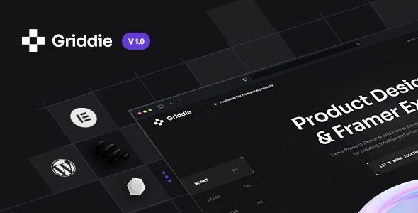 Griddie - Personal Portfolio & Resume WordPress Theme