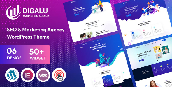 Digalu – SEO & Marketing Agency WordPress Theme