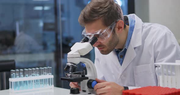 Scientist Working in Lab