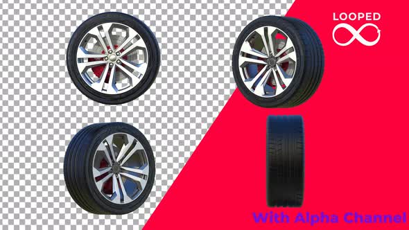 Car Wheel Loop Pack 4