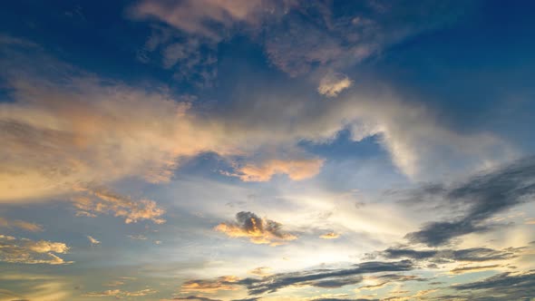 Clouds moving in the sky