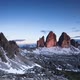 Time Lapse Sunset Over the Valley of Tre Cime di Lavaredo Mountain - VideoHive Item for Sale