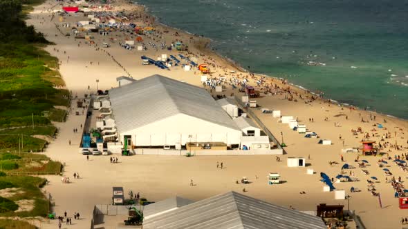 Busy beaches Miami Art Basel 1080p