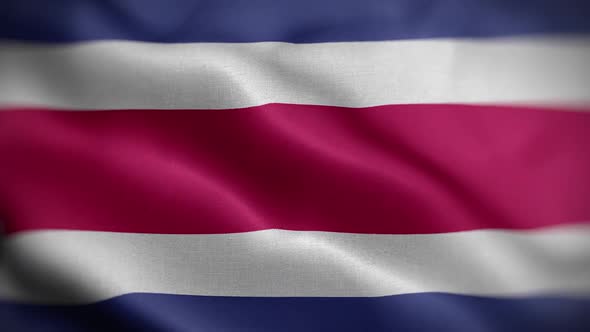 Costa Rica Flag Textured Waving Front Background HD