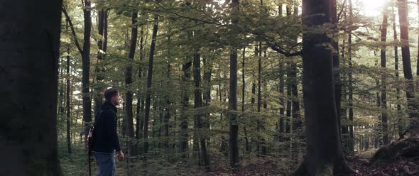 Guitar Player in the Woods