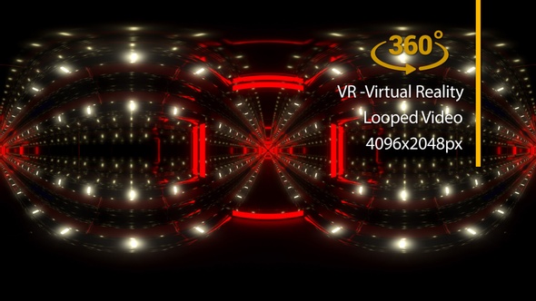 VR360 Light Spherics Tunnel 03 Virtual Reality
