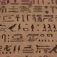 Ancient Egyptian hieroglyphs on brown paper - VideoHive Item for Sale