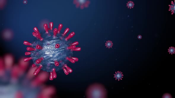 Microscopic View Of Virus, Novel Coronavirus 3 Pack