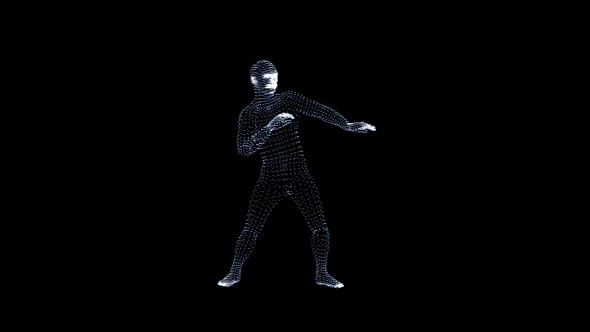 Dancing Man Vertices 3D