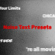 Noise Text Presets - VideoHive Item for Sale