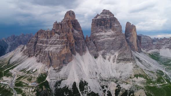 National Nature Park Tre Cime In the Dolomites Alps. Beautiful Nature of Italy