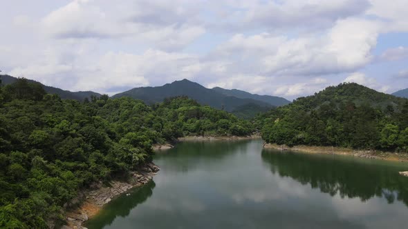 Aerial View of Thousand Island Lake, Hangzhou, China