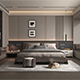 Modern Bedroom Scene 52 - 3DOcean Item for Sale