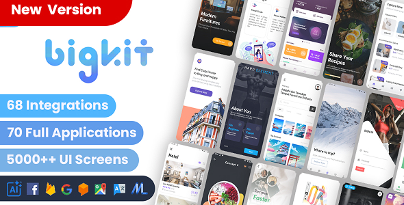 Flutter Biggest Kits and Flutter Big Materials - Flutter 3.0 UI  kit Flutter