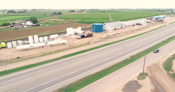 In the heartland of America an agricultural chemical depot.