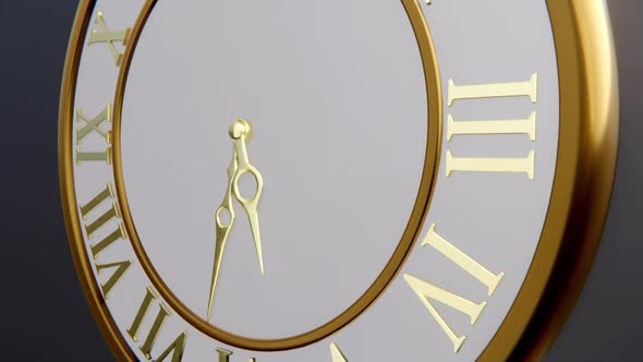 Flowing Time Gold Clock alt