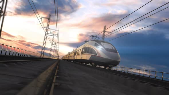 Train high-speed rail operation