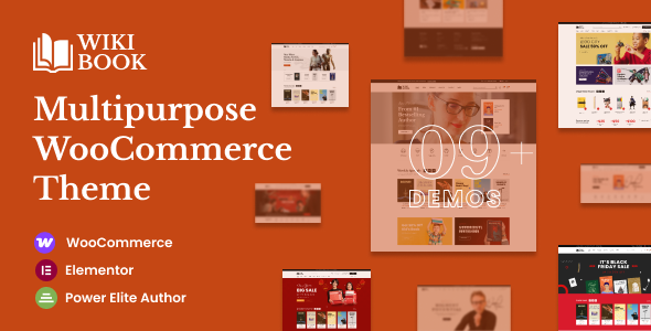 WikiBook - Elementor WooCommerce WordPress Theme