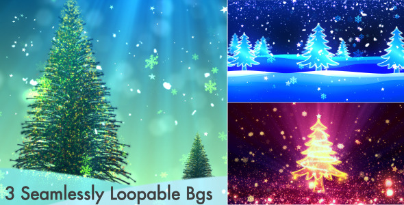 Christmas Tree Backgrounds Pack V1
