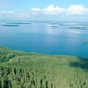Aerial View of the Lake and Forest in South Finland - VideoHive Item for Sale