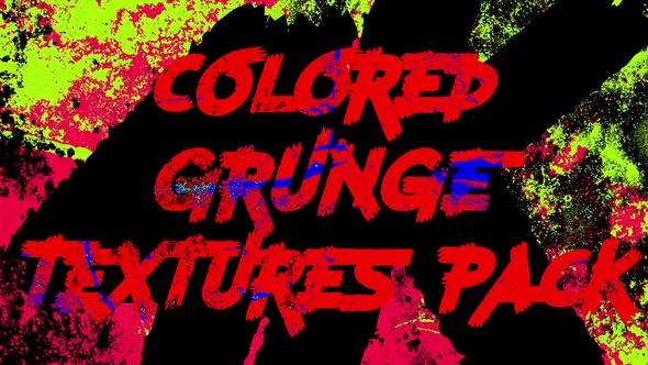 Colored Grunge Textures Pack 4K alt