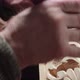 Closeup shoot of a woodcarver at work - VideoHive Item for Sale