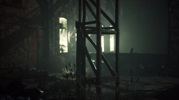 Old Brick Factory at Night alt