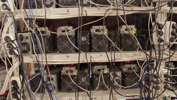 Server Room for Crypto Currency Mining