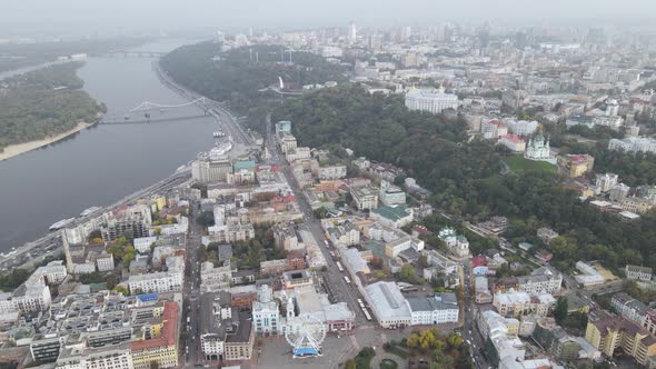 Kyiv - the Capital of Ukraine. Aerial View. Kiev