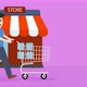 a man buy product with shopping cart - VideoHive Item for Sale