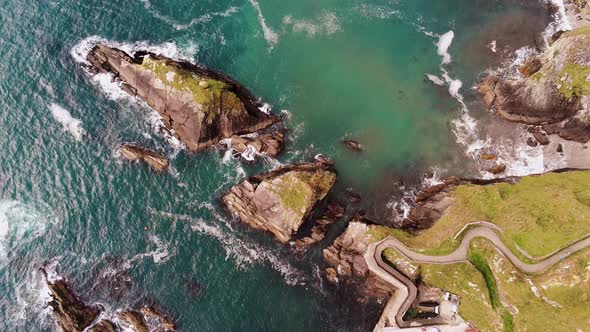 Awesome View Over Dunquin Pier From Above