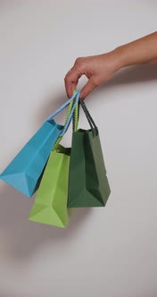 Black Friday Video Footage - Paper Bags Used In Shopping