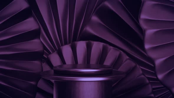 Purple Pedestal Podium