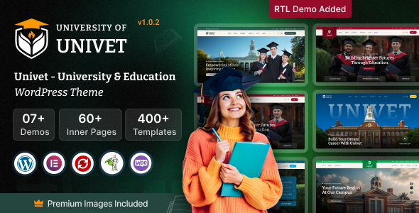 Univet – University Education WordPress Theme