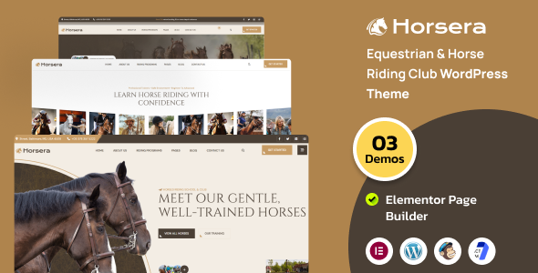 Horsera – Equestrian & Horse Riding Club WordPress Theme
