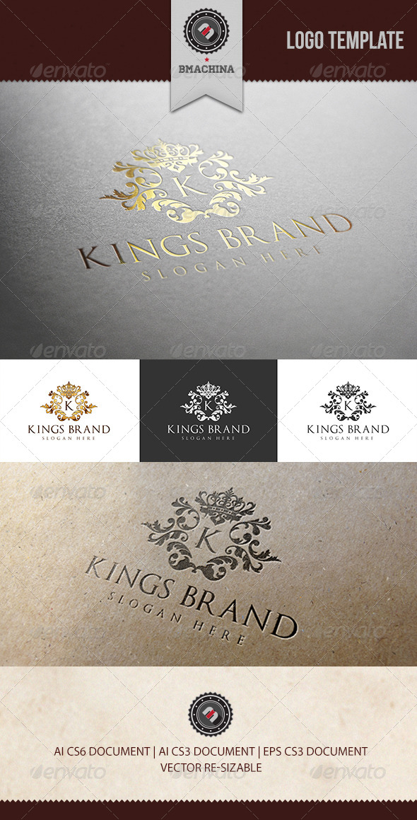 Kings Brand Logo Template