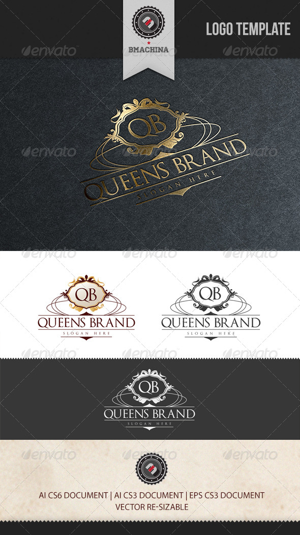 Queens Brand Logo Template