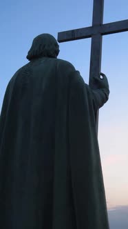 Monument To Vladimir the Great at Dawn in the Morning