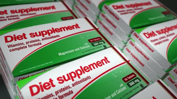 Diet supplement tablets pack production line loopable seamless alt