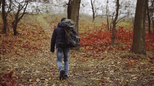 Tourist with Backpacks Travel