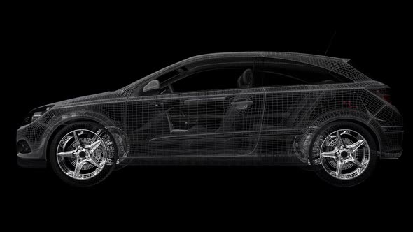 Car Wireframe Spin alt