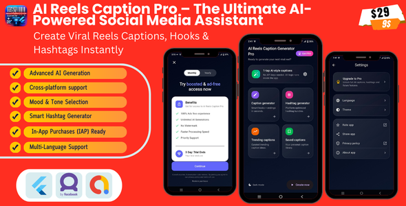 AI Reels Caption Pro – The Ultimate AI-Powered Social Media Assistant